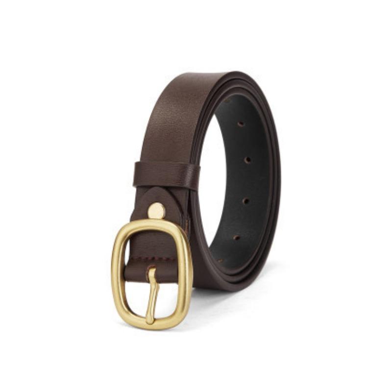 

Leather Belt Ladies Classic Japanese Buckle Pin Buckle Belt Casual Versatile Girls Thin Belt 105cm
