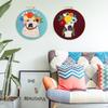Dog Embroidery Kit for Beginenrs Hand Sewing with Flower and Dog Pattern Kit with Colourful Threads Needles Instructions