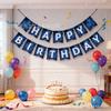 Happy Birthday Theme Party Flag Music Neon Star Festival Decoration Flag Party Decoration Banner