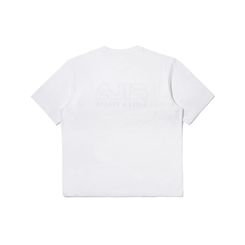 FILA Set in Sleeve T Shirt Unisex White FS2RSD2101X-OWH