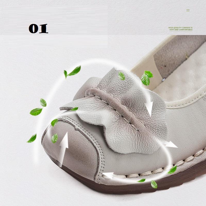 Mode Neu Frühling 3,5 cm Keilabsatz Ballerinas Damen Slipper Damenschuhe Luxus Loafer Damen Handgefertigte Vintage Mokassins Mama Schuhe