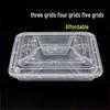 Disposable 5-Compartment Plastic Takeout Food Containers