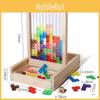 Wooden Fun Acrylic Three Dimensional Tetris Children Puzzle Toy Blocks Building
