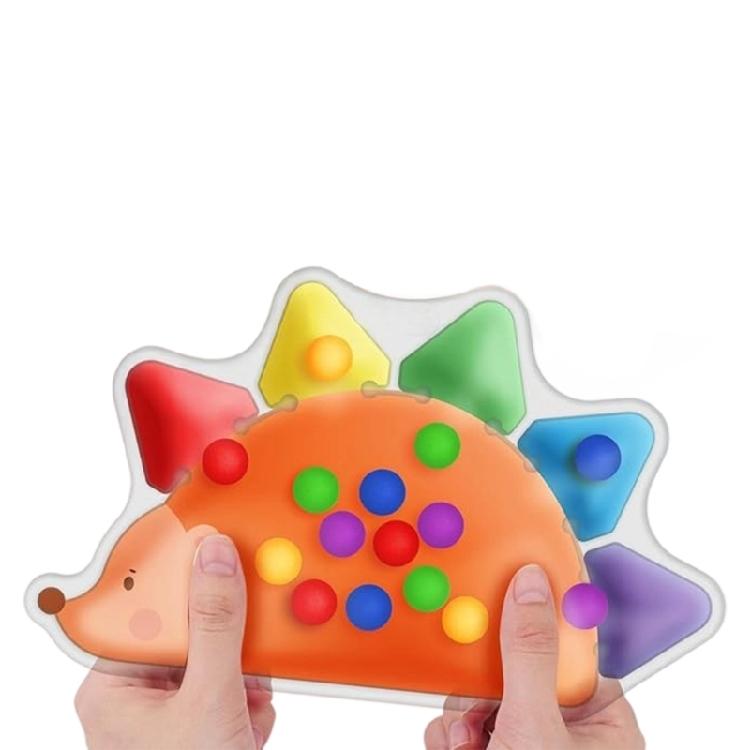 

Lovely Hedgehog Sensory Learning Squeeze Toy for Toddler Color Recognition Training Emotional Control Safe PVC Kids Gift 1