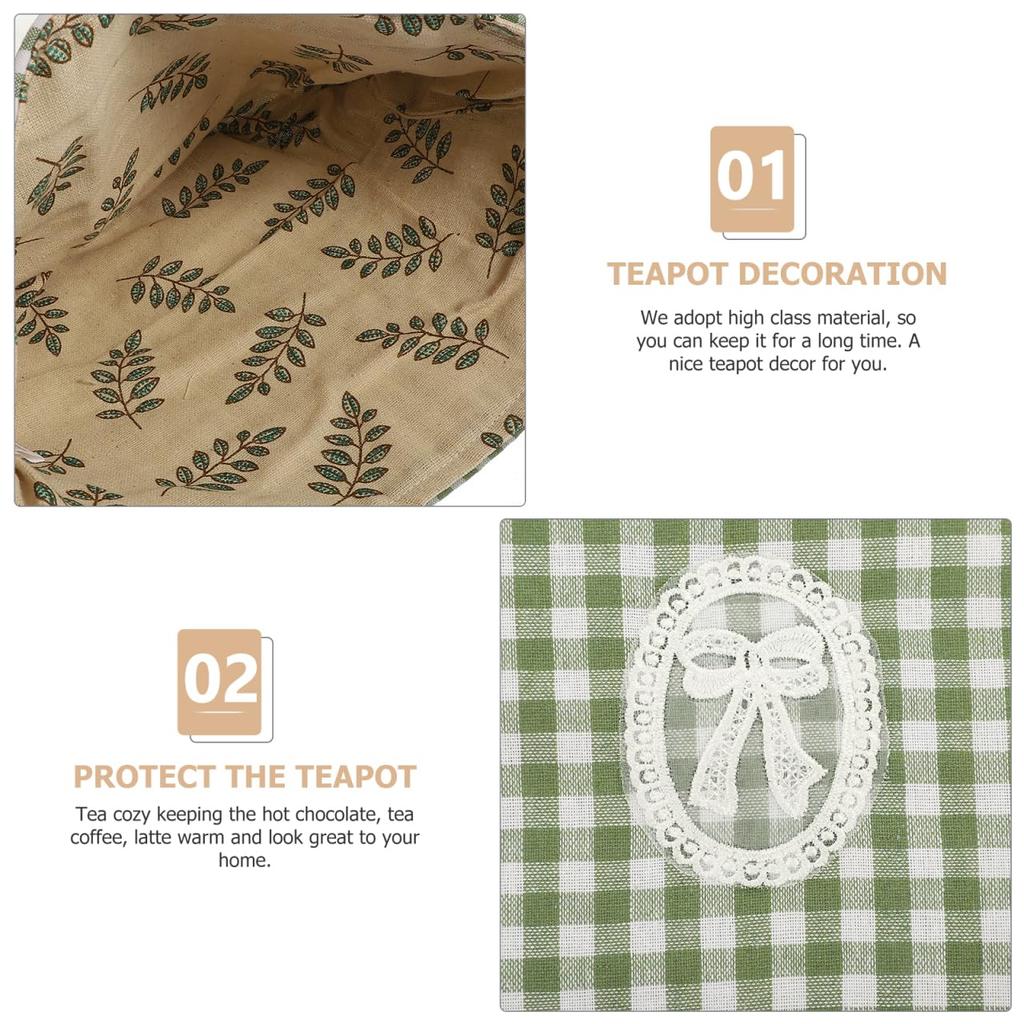 Cabilock Teapot Insulated Cover, Food Cover, Insulated Cover for PET Bottles, Soup Jar, Tea Pot Cover, Tea Flower Cover, Tea Cozy, British Style,