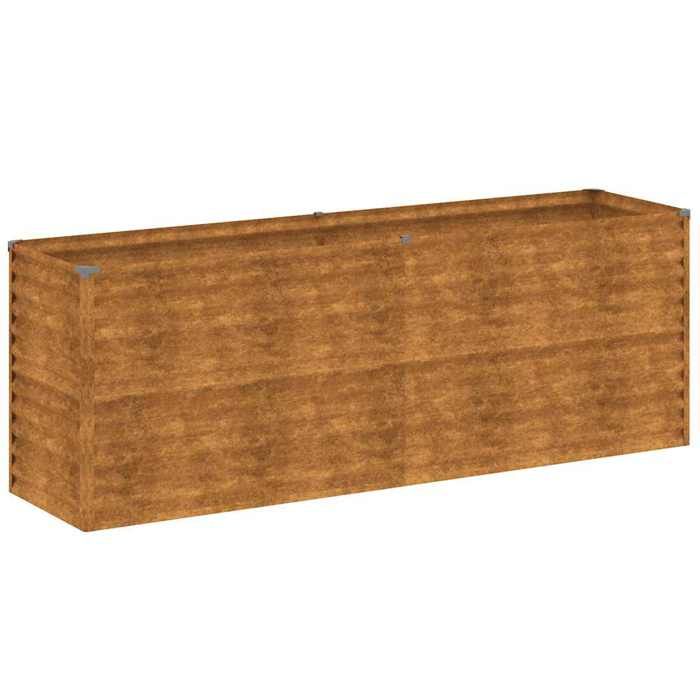 VidaXL Lit surélevé de jardin 196x50x69 cm acier corten 151985