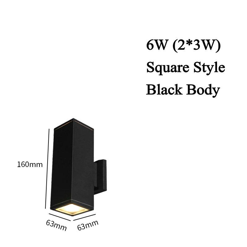 LED Outdoor Waterproof Wall Lamp Bedroom Living Room Aisle Corridor Wall Light Lighting Porch Garden Lamp Decorative Wall Sconce