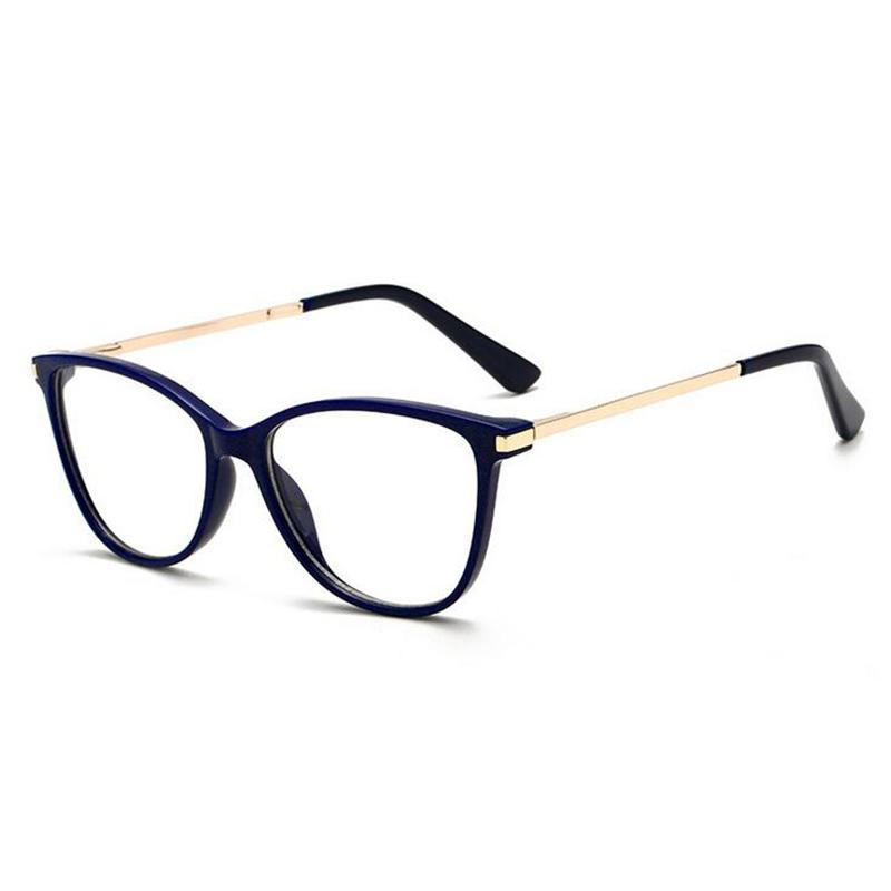 

Anti Blue Light Cat Eye Myopia Glasses Women Brand Designer Spring Leg Prescription Spectacles Frame Diopter 0 -0.5 -0.75 To -6 Myopia -6.0