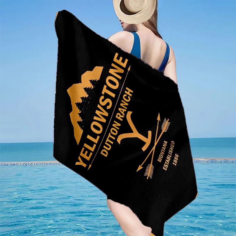 Westliche Abenteuer Romanze Strandtuch, Superweiche Mikrofaser, Geschenk für Sie/Ihn, Geburtstag, für Pool, Strand, Reisen, Heimdekoration Fan-Geschenke