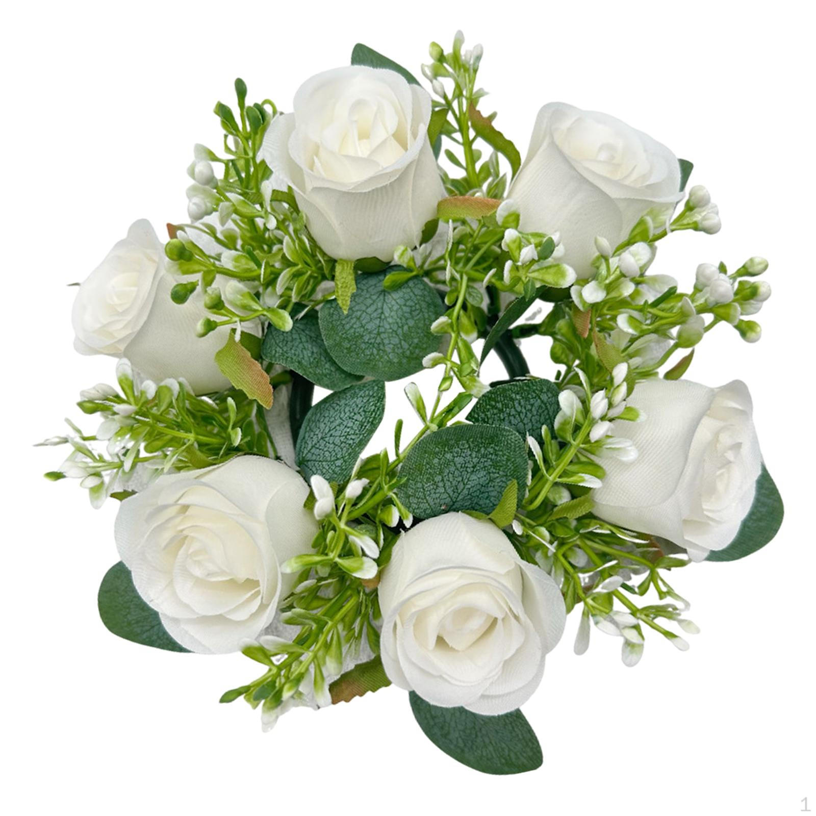 

Венок из свечей и колец в стиле бохо-шик для домашнего декора White