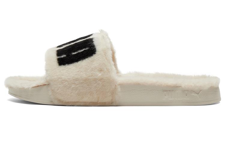 Puma Wmns Leadcat 2.0 Fuzz Slide Eggnog Black 37