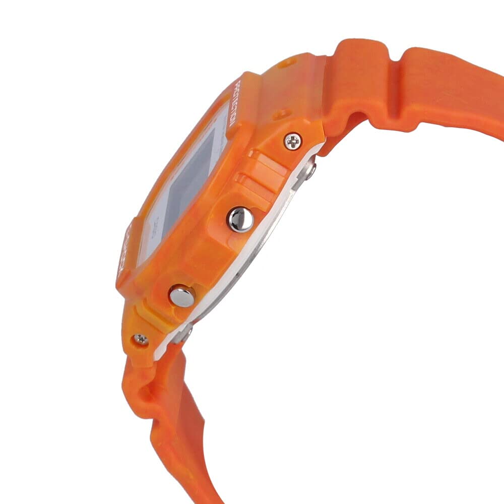 Casio G-Shock Męski Wodoodporny Zegarek Cyfrowy, Pomarańczowy, DW-5600WS-4 [Import Równoległy]