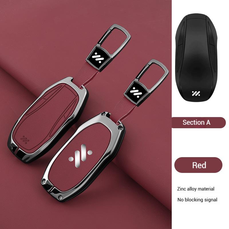 

Interior Mouldings Car Smart Key Case Cover Keyless Bag for IM Zhiji L7 LS7 L6 LS6 Zinc Alloy Car Key Cover Protector Keychain S