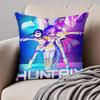 Popular Virtual American Band HHUNTRX Cushion Cover Pillowcase Antidustmite Invisible Zipper Short Plush Sofa Cushion