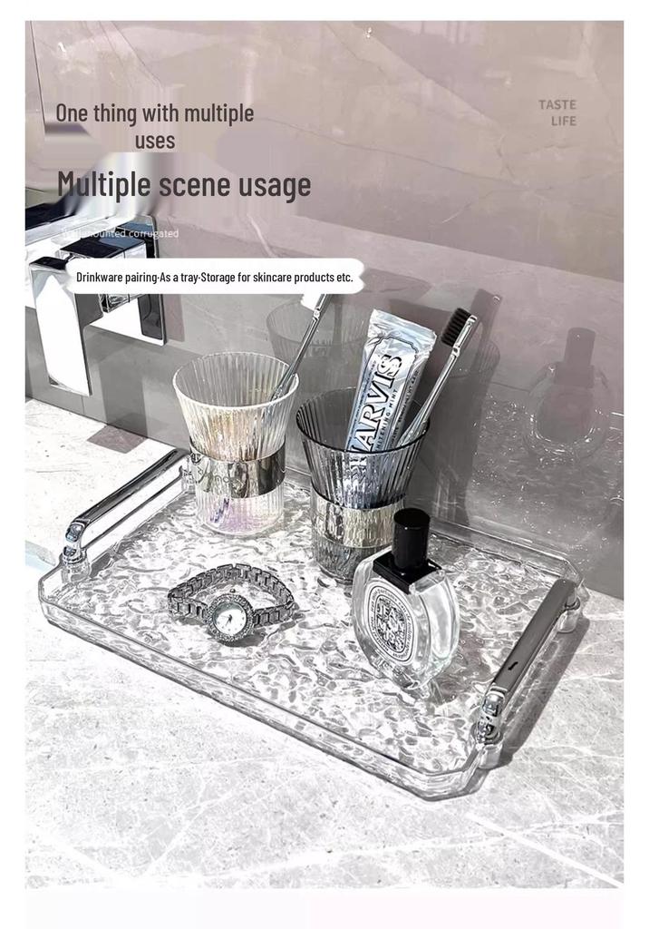 2023 Luxury Tea Tray Set: Elegant Tea & Water Cup Tray for Living Room or Club Coffee Table