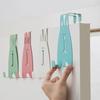 Hooks Cartoon Rabbit Door Back Hook Punch Cupboard Rear Hanger Bedroom Kitchen Wardrobe Wall Hanger Home Storage Shelf Coat Hook