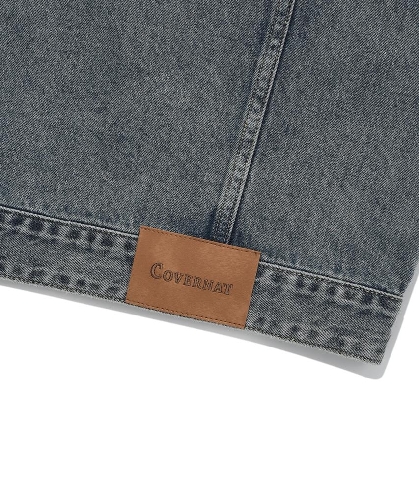 COVERNAT Denim Trucker Jacket Blue