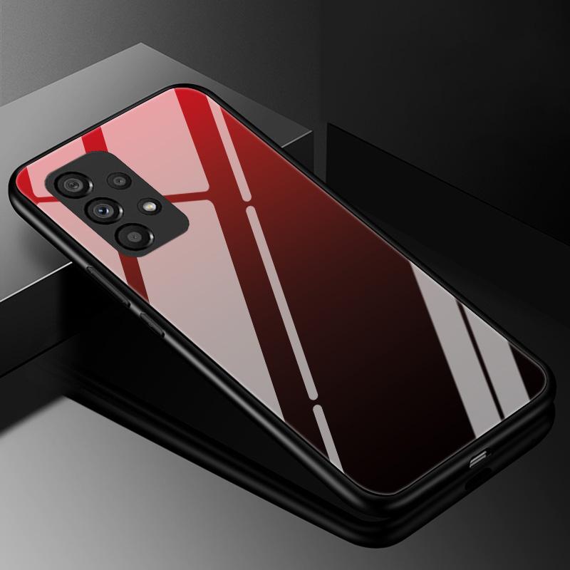 Gradient Tempered Glass Case For Samsung Galaxy S23 S22 Ultra S21 FE S20 S10 5G S10e S8 S9 Plus S7 Edge Protective Glass Cover