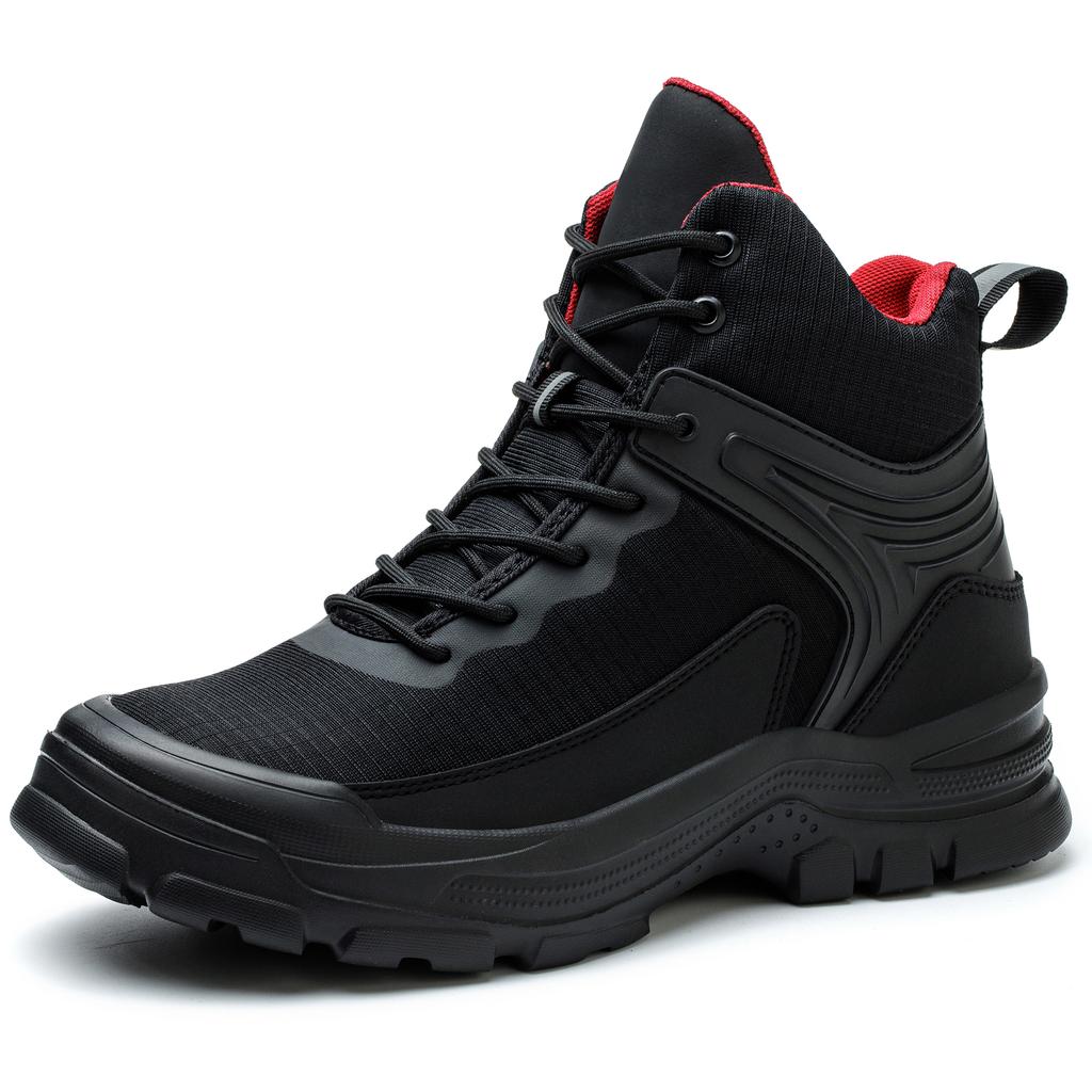 Men's Steel Head Safety Shoes Smash-proof Lightweight Soles Outdoor Construction Workshop Industrial Men's Work Boots