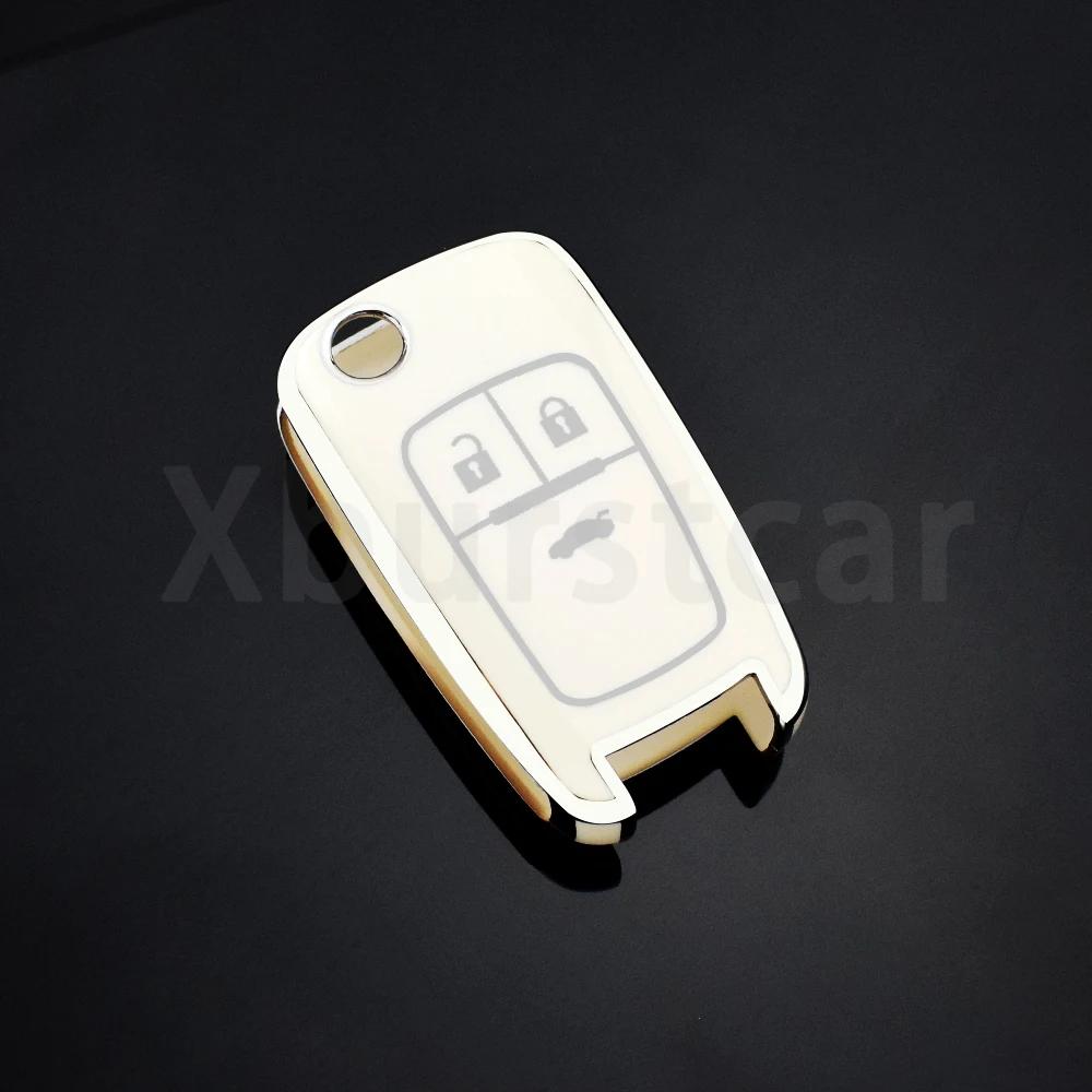 3 Tasten TPU Autoschlüsselhülle für Buick Chevrolet Cruze Opel Vauxhall Astra J Corsa Insignia Mokka Encore Auto Hülle Schlüsselanhänger