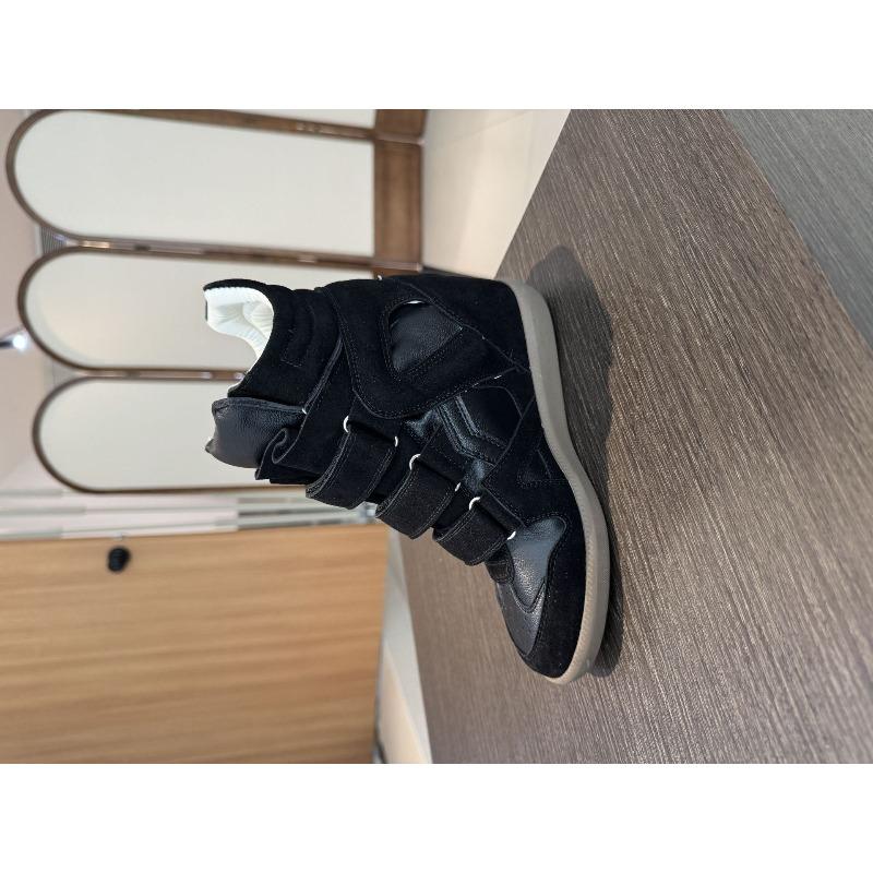 

Velcro Invisible Inner Height Increasing Women s Shoes Wedge Heel Color Matching Sports Casual Shoes Genuine Leather High-top Shoes 40