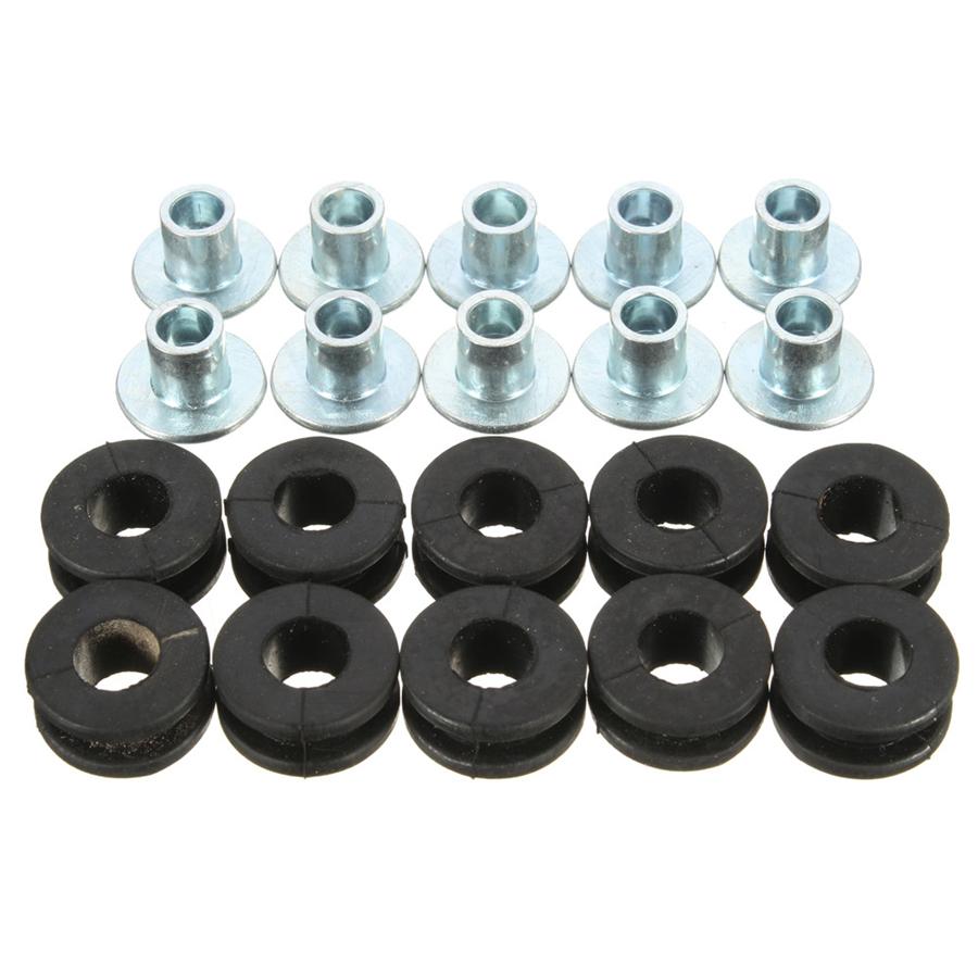 30PCS Motorcycle Rubber Grommets Bolt For Honda Yamaha Suzuki Kawasaki Fairing