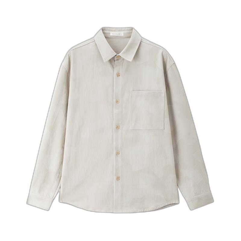 Giordano Men s Military Style Camouflage Long Sleeve Shirt XL