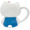 Sanart Sanrio Hello Kitty 3D Retro Birthday Gift for Women and SAN5090 Die-Cut Mug, Approx. 230ml, Goods, Tableware, Children,