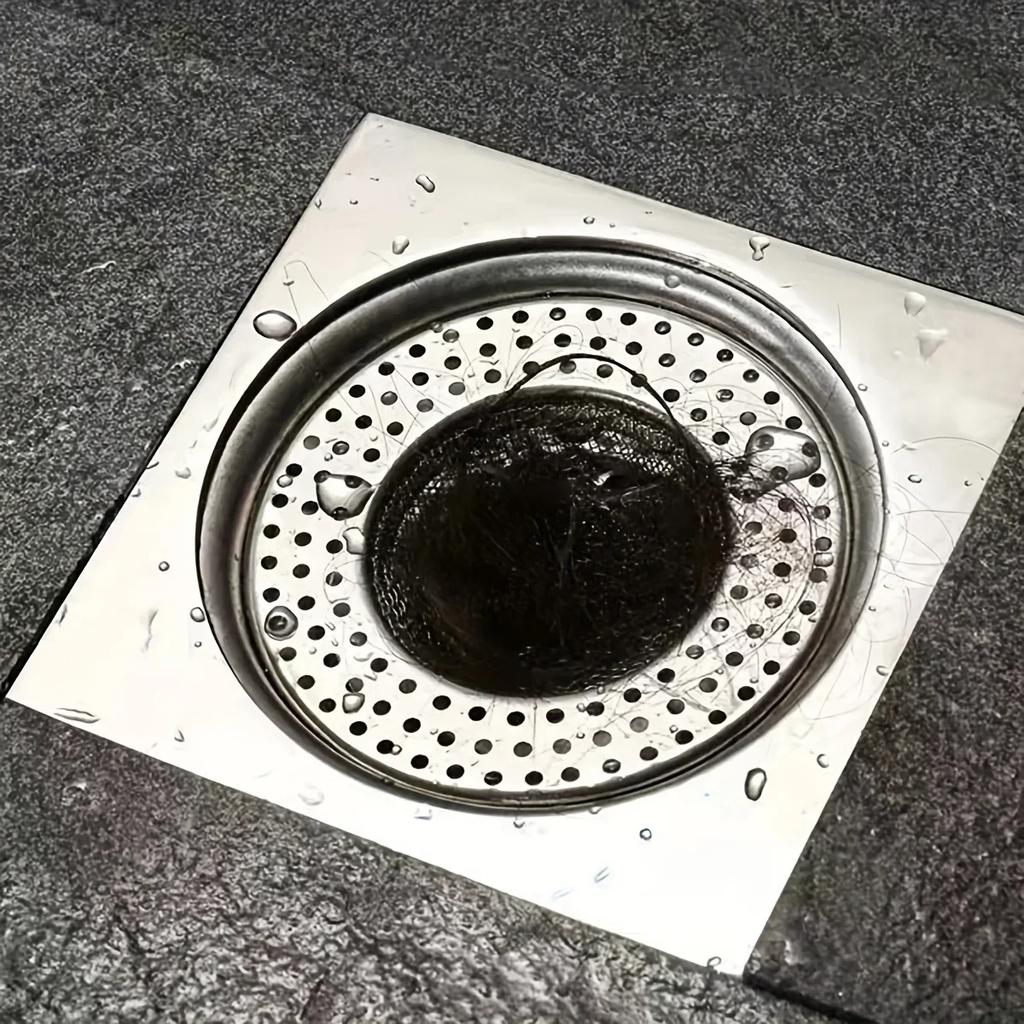 1/3/5pcs-Stainless steel floor drain net, sewer filter net, toilet, hair drain outlet, filtering and anti blocking device
