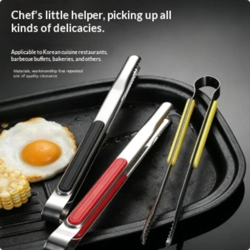Stainless Steel Barbecue Clip Non-Slip Thickened Simplicity Portable Clip Multifunction Buffet Steak Food Clip Bbq Tools
