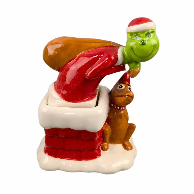 Cadouri de Crăciun Grinch: Cană Ceramică Monstru cu Păr Verde, Ceașcă de Cafea Monstru cu Păr Verde, Cană de Apă Grinch