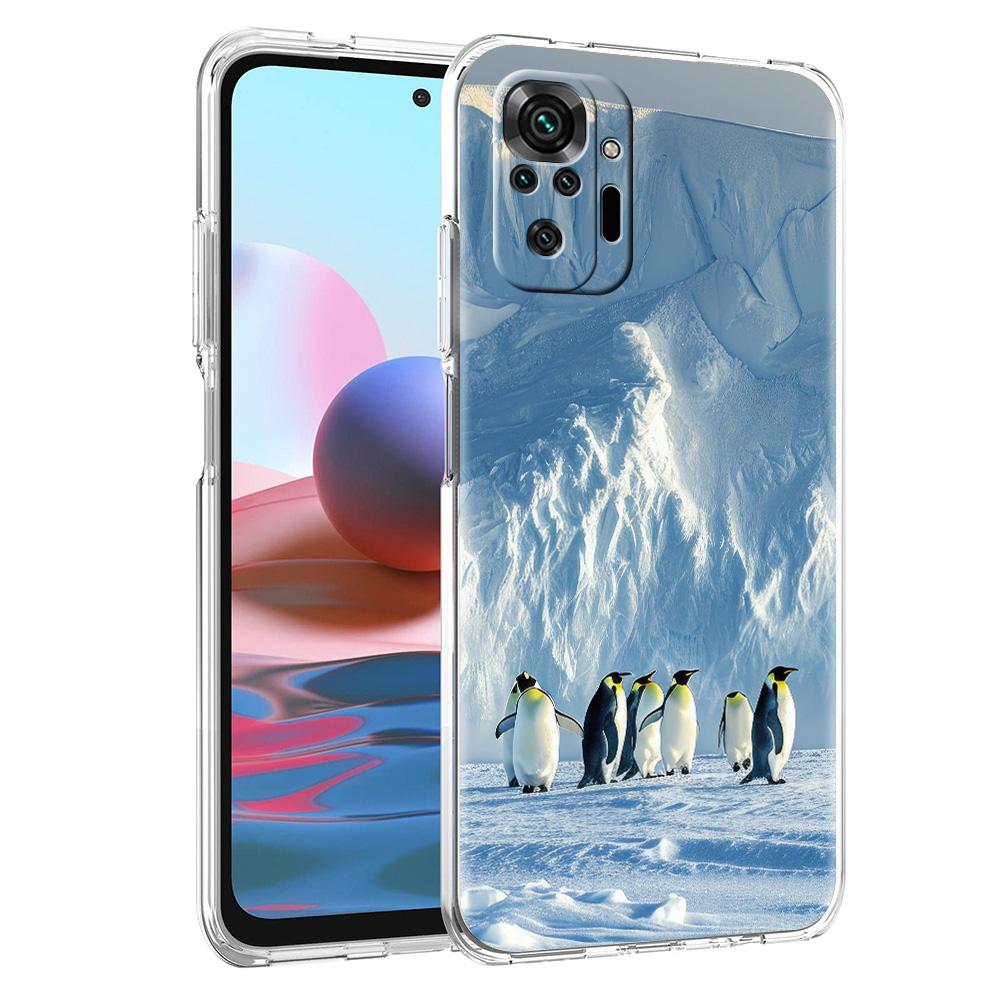 Phone Case For Xiaomi Redmi Note 15 14 5G 13 12 10 11 Pro Plus 4G 14C 13C 12C Soft TPU Cover Antarctica snow scenery