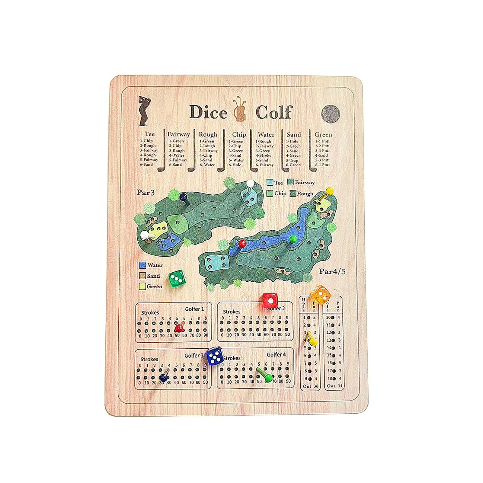 

Набор для настольной игры в кости на тему гольфа для семейных посиделок и досуга One Size