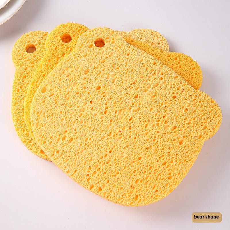 Wood Pulp Cotton Absorbent Sponge Pad for Dishwashing & Table Cleaning