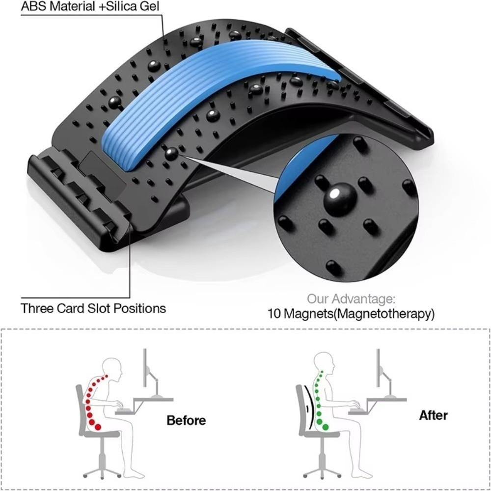 Multi-Level Back Stretcher Adjustable Relaxation Tool New Stretch Back Massager Men