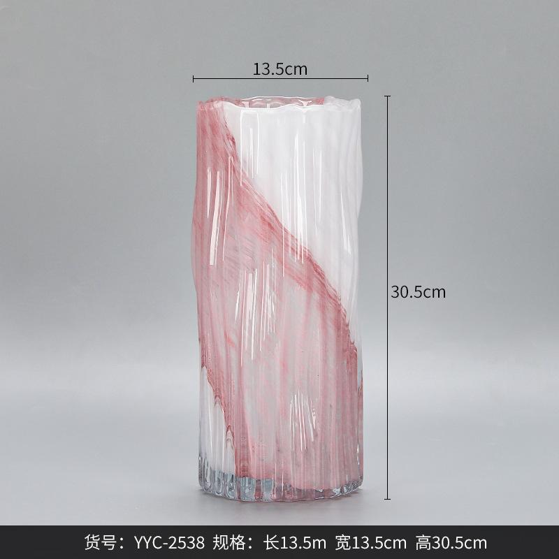 Creative Colorful Irregular Hydroponic Glass Vase for Home Decor Ins Style Living Room Entryway