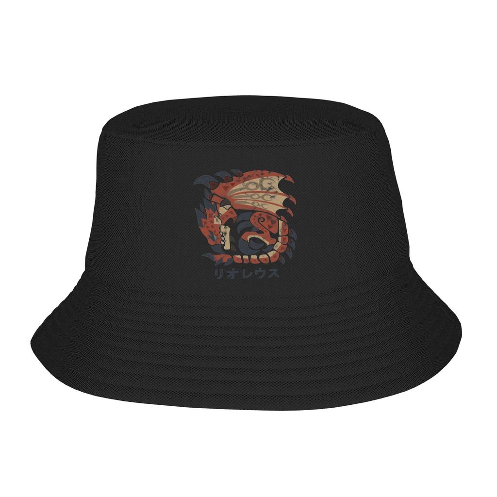 Monster Hunter Bucket Hat Rise Zinogre Street Style FisherUnisex Caps For Unisex Casual Fishing Sun Hats Soft Fold Design Cap