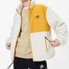 New Balance Velvet Jackets Unisex White Stand Collar Moderate (Unisex) Velvet Jackets AMJ13346 MLT