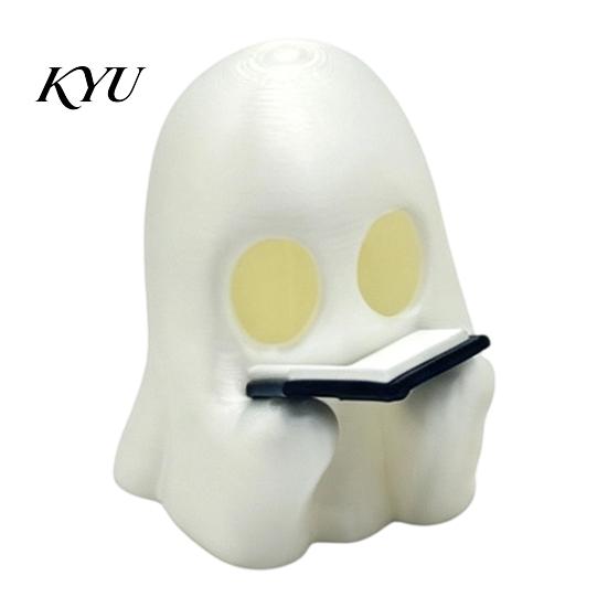 Spooky Ghost Figurine for Bookshelf Halloween Cute Reading Desk And Bookshelf, Statue, Decor Entrance Mini Ornament with Book Home Study & Office