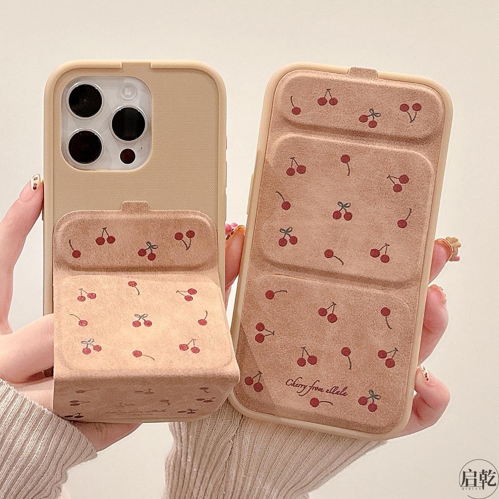 Składana podstawka magnetyczna Flip Cherry do etui na telefon IPhone16/15 dla Apple 14/13promax