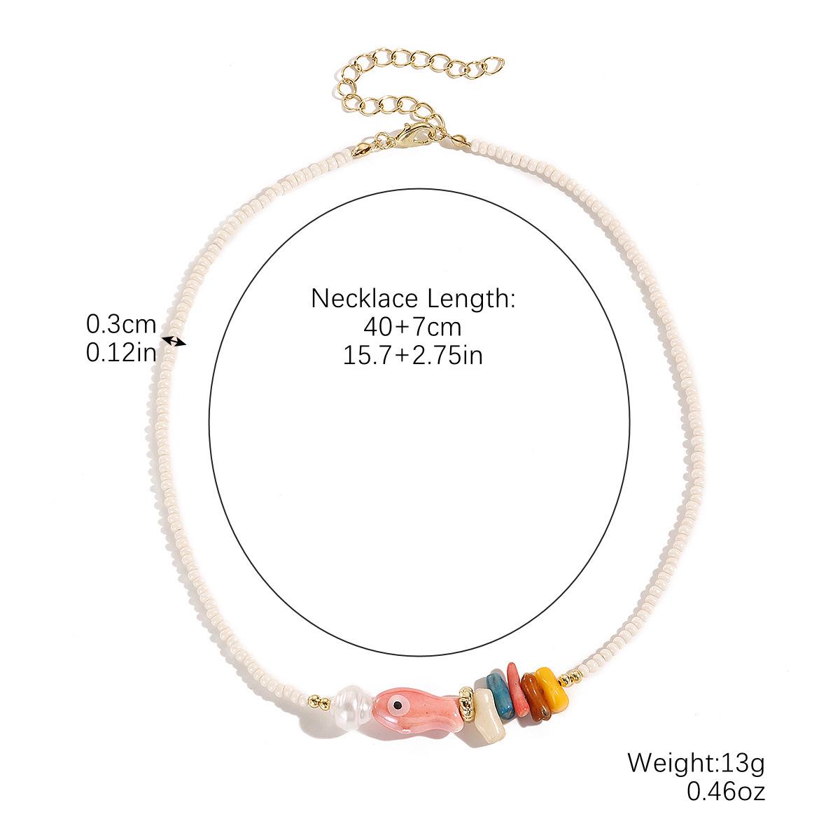 

European & American Ocean Style Multicolor Seed Bead Necklace - Cute & Fashionable Clavicle Chain