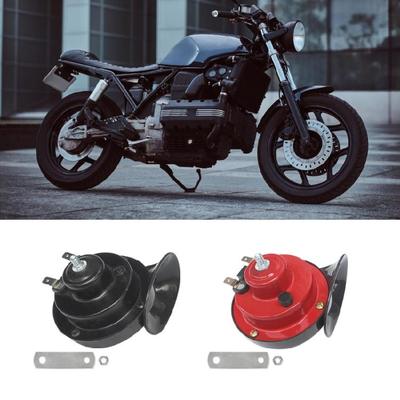 300DB Super Loud Air Horns 12V Waterproof Snail Horns Bike Electric Horn Simple Installation for Car Motorcycles & Boats