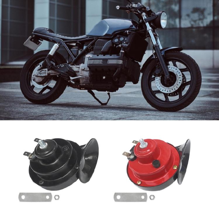 300DB Super Loud Air Horns 12V Waterproof Snail Horns Bike Electric Horn Simple Installation for Car Motorcycles & Boats