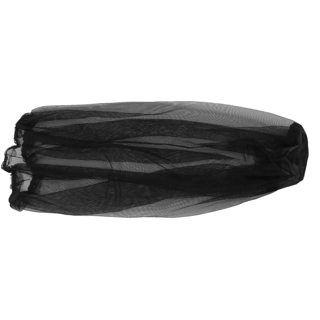 Nylon InsectProof Mosquito Night Fishing Net Sunscreen Breathable Mesh Sheild Cap(Black )