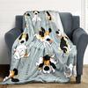 1pc Dogs Woof Blanket, Lightweight Flannel Throw Blanket for Sofa, Bed, Travel, Camping, Living Room, Office, Couch, Chair, and Bed