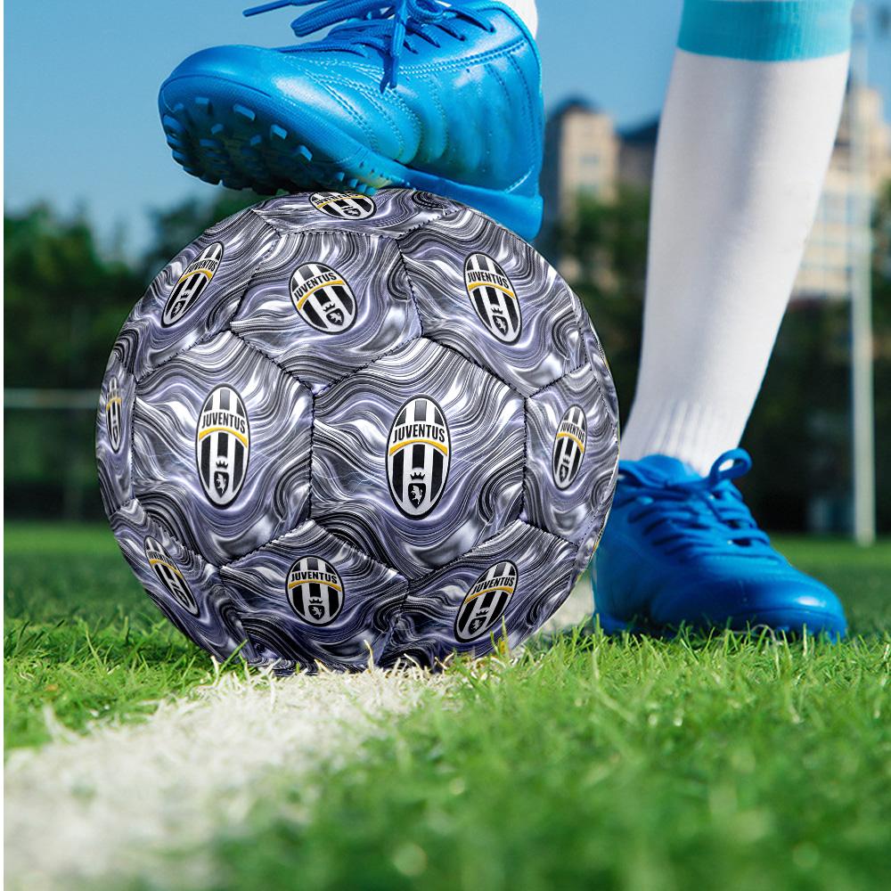Juventus FC Theme soccer ball Size 5 Soccer Ball Soft Touch Professional Training Football for Outdoor Sports