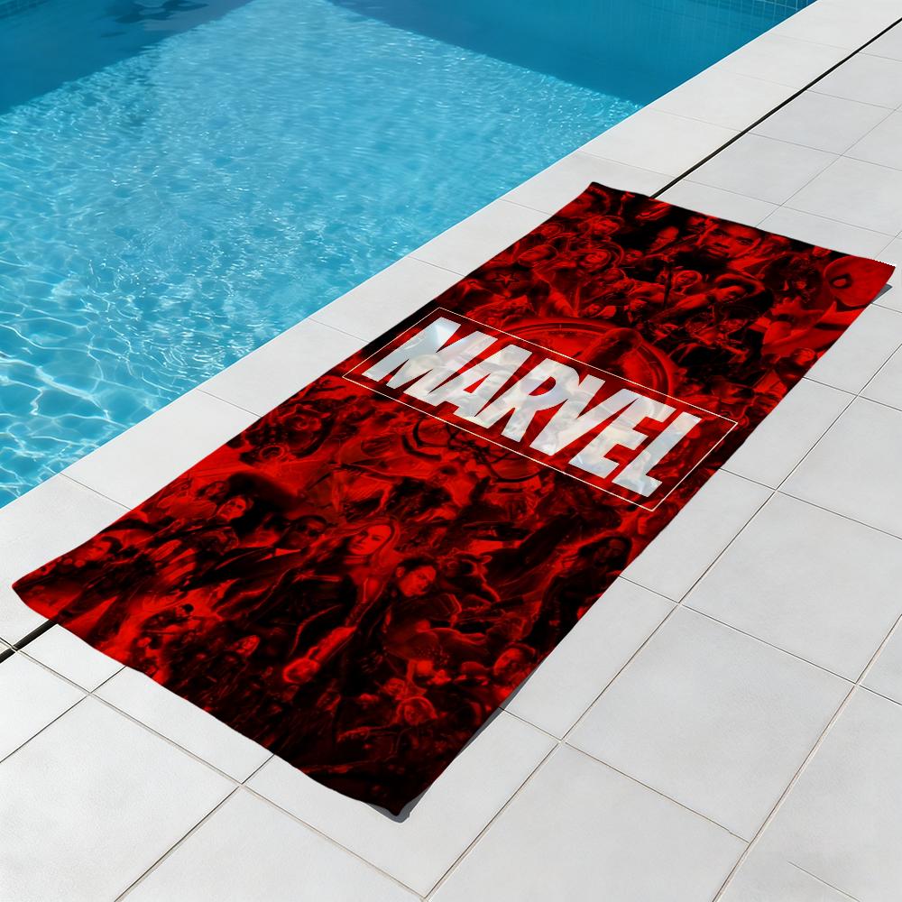 M-mARVEL-l logo anime Towel Beach Quick Dry Soft Pool Towels Gift for Travel Gym Shower Camping sports
