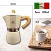 Dragon Horse Direct-Fire Espresso Maker with Moka Pot, 6-Cup Capacity (300ml), Enjoy Delicious Coffee At Home or Outdoors, Perfect for Camping,