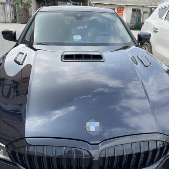 Glossy Black ABS Car Air Flow Intake Hood Scoop Vent Cover Universal Car Styling