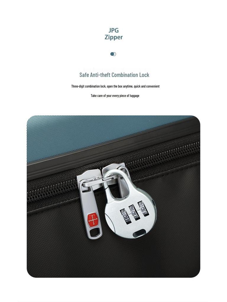 Lightweight Foldable Suitcase with Universal Wheels for Business Travel